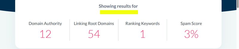 cek domain authority website